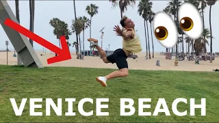 venice beach challenges with flips