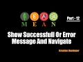 show message time to insert and navigate another component Mean Stack - 12 creative developer