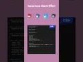 CSS Social icons Hover Effect CSS Animation
