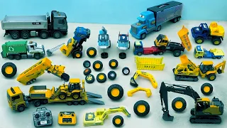 Lắp ráp Xe Cẩu , Xe Container chở Máy Xúc Điều Khiển , Ô Tô Đồ Chơi , Xe Tải Poli , Xe Đổ Rác