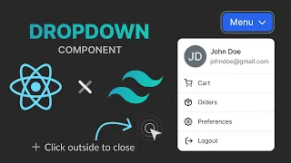 Custom dropdown menu in React from scratch under 7 minutes