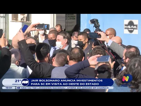 Jair Bolsonaro anuncia investimentos em visita ao Oeste do Estado