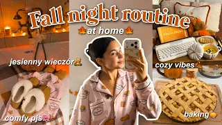 COZY FALL NIGHT ROUTINE 🍁🕯️ mój idealny jesienny wieczór w domu
