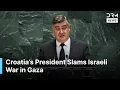 Download Lagu FULL SPEECH: Croatia's President Slams Israel For Gaza “Carnage”, Demands Peace in Ukraine | AC1G