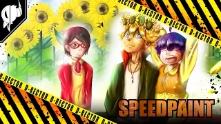 Naruto Speedpaint Boruto Himawari Sarada