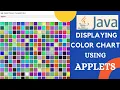 Applets in java Program to display color chart using Applets java tutorial