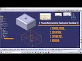 Translation Rotation Symmetry Mirror Transformation Features Toolbar CATIA V5 Tutorial