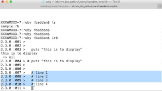 Lecture 7 How to insert comments in Ruby
