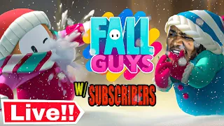 JOIN FOR CUSTOMS! PLAYING FALL GUYS LIVE WITH SUBSCRIBERS! | FALL GUYS GAMEPLAY