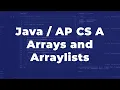 AP CS Arrays Arraylists Review for AP Exam