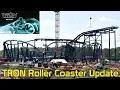 Video di TRON Roller Coaster Construction Update at Walt Disney World - Magic Kingdom, June 2019 (2 Angles)