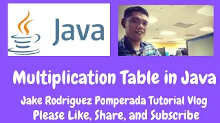 Multiplication Table in Java