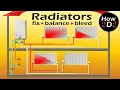 RADIATORS EXPLAINED How to fix balance bleed panel radiator How radiators work flow return valves