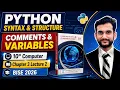 Python Syntax Structure Comments Variables 10th Computer Chapter 3 Lecture 2 BISE 2026