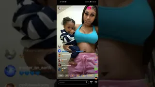 kacey exposes jania nip slip on ig live 10 18 2019