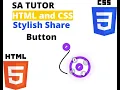 Share Button with Animation Using HTML and CSS
