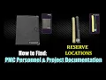 How to EASILY get PMC Personnel and Project Documents - RESERVE Route