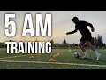 I Woke Up At 5 AM To Train Solo Football Training Session