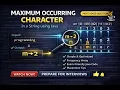 Maximum Occurring Character in Java String Problem DSA Interview Question Easy Explanation