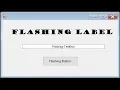 C Tutorial - Multi-color Flashing Label Button TextBox