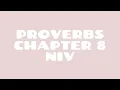Proverbs 8 NIV Read by a Black Woman Spoken Word Style Bible Noir