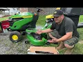 John Deere S140 S series Bagging System 48 Blade Replacement Test BUC10286