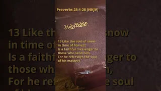 Proverbs 25 1-28 NKJV