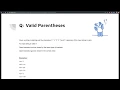 Ace Algorithms and Programming Interviews in Swift Valid Parentheses