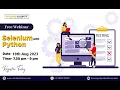 Free Webinar on Selenium with Python