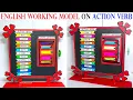Lagu english working model on action verb - english tlm project - howtofunda - diy