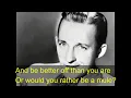 Swinging on a Star  Bing Crosby (lyric subtitles)