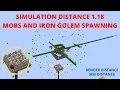 Mob spawning Update Simulation Distance