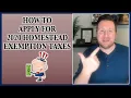 HOW TO APPLY FOR 2020 HOMESTEAD EXEMPTION TAXES