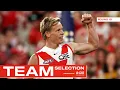 Round 19 Team Selection presented by QBE