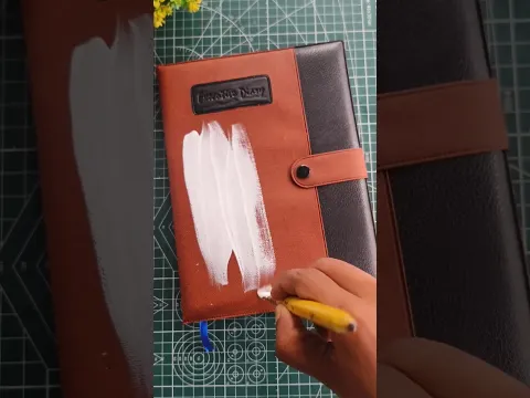 I Painted a Piece of the Ocean on My Diary 🌊📖 #shorts