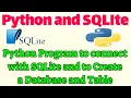 Python and SQLite Tutorial Create Database and table using Python