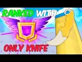KNIFE ONLY In Roblox Rivals RANKED