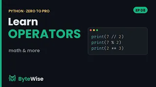 Python Operators Explained Math Comparisons Zero to Pro