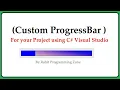 Custom Progressbar in C Visual Studio By Rohit programming zone