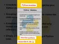 module in python python module
