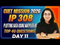 Day 11 CUET Mission 2026 Plotting Data Using Matplotlib Top 40 MCQs IP CS Barkha Mam