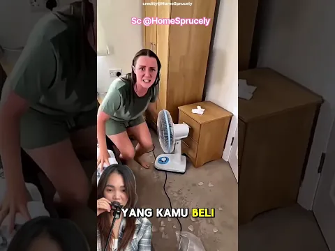 Kipas lampu ajaib, pakai es batu ⁉️ @HomeSprucely #funny #gadgets #smarthome