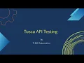 Tricentis Tosca API Testing API Automation
