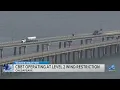 Chesapeake Bay Bridge-Tunnel under level 2 wind restrictions