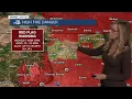 High fire danger Monday then chances for