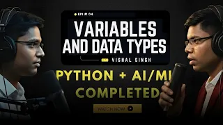 Python Basics for Machine Learning Variables Data Types Type Conversion ml series Episode 4