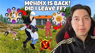 Mehdix left Free Fire?! Getting all the new items in luck Royale - Mehdix Free Fire 