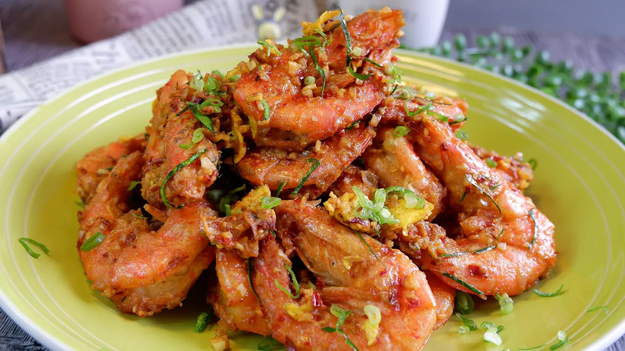 These were So Good! We Just Kept Eating! Kam Heong Prawns  Chinese Restaurant Shrimp Recipe