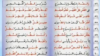الجزري ة   باب الضاد والظاء بصوت الشيخ ايمن سويد دندنها
