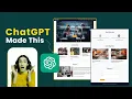How To Create Website Using ChatGPT Website Design With AI HTML CSS JavaScript Website